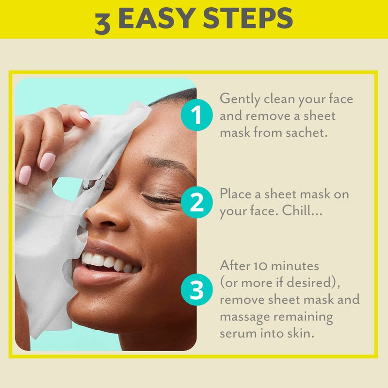 Patchology Brightening Face Masks with Vitamin C - Men & Women Face Masks Skin Care Sheet for Skin Brightening and More Even Skin Tone - Illuminate FlashMasque Face Sheets Moisturizer (2 Count) - Image 4