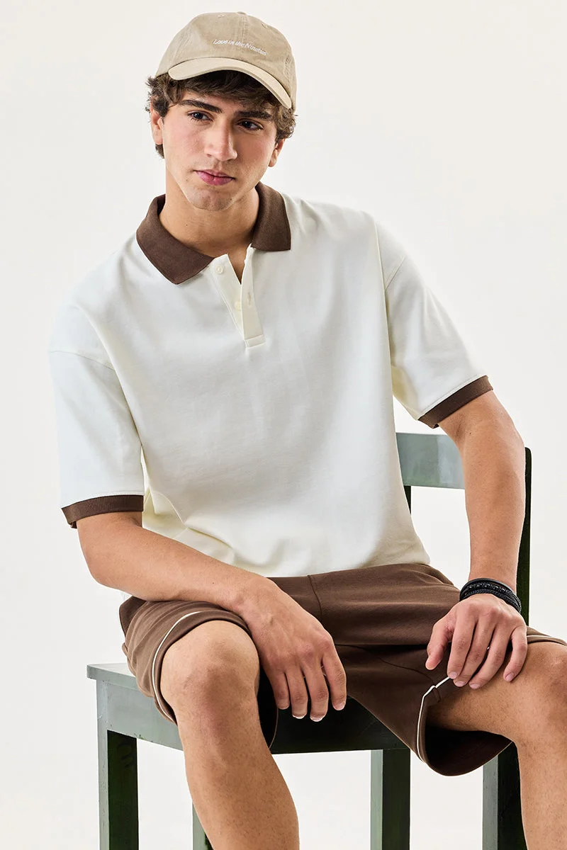 SNITCH Oversized 100% Cotton Polo T-Shirt