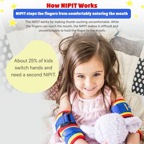 Nipit (2 Pack) - Most Effective Thumb Sucking Deterrent for Kids, Age 2-7, Stop Finger Sucking Naturally in 5-21 Days, Ideal for Toddlers, Includes Motivating Chart & Stickers & Program - Image 5