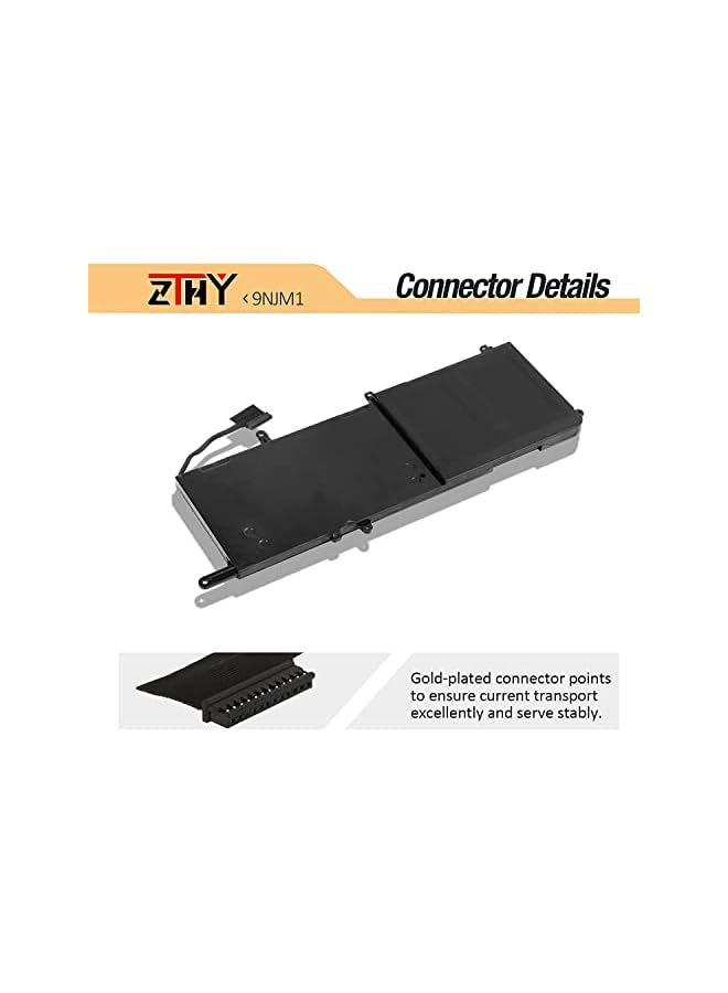 9Njm1 Laptop Battery Replacement For Dell Alien Ware 15 R3 R4 Alien Ware 17 R4 R5 Series Notebook 0546Ff 0Hf250 44T2R Hf250 Mg2Yh 0Mg2Yh 11.4V 99Wh 8820Mah