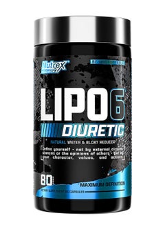 Nutrex Research Lipo6 Black Diuretic 80 Capsules 
