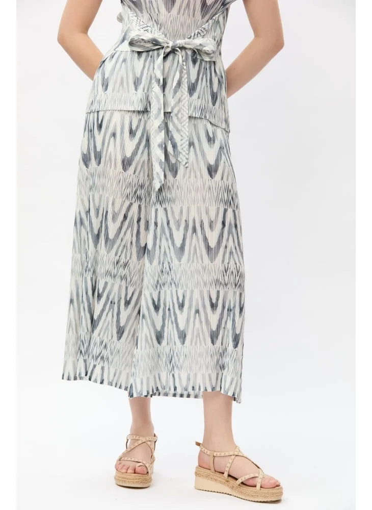 Tenda Pleated printed pants