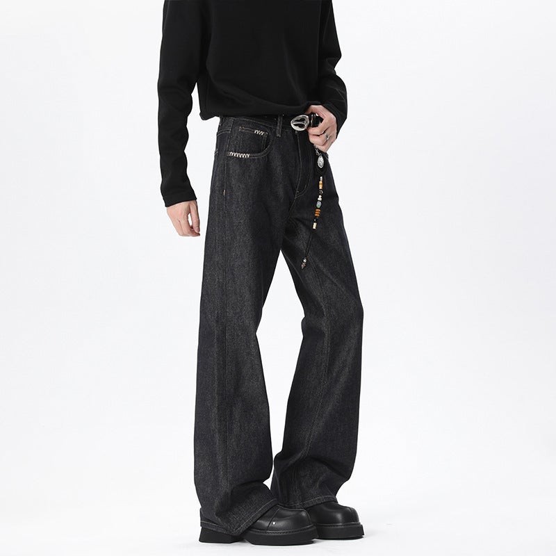 Unisex Classic Denim Jeans Loose Fit Daily Outdoor Wear - Image 3