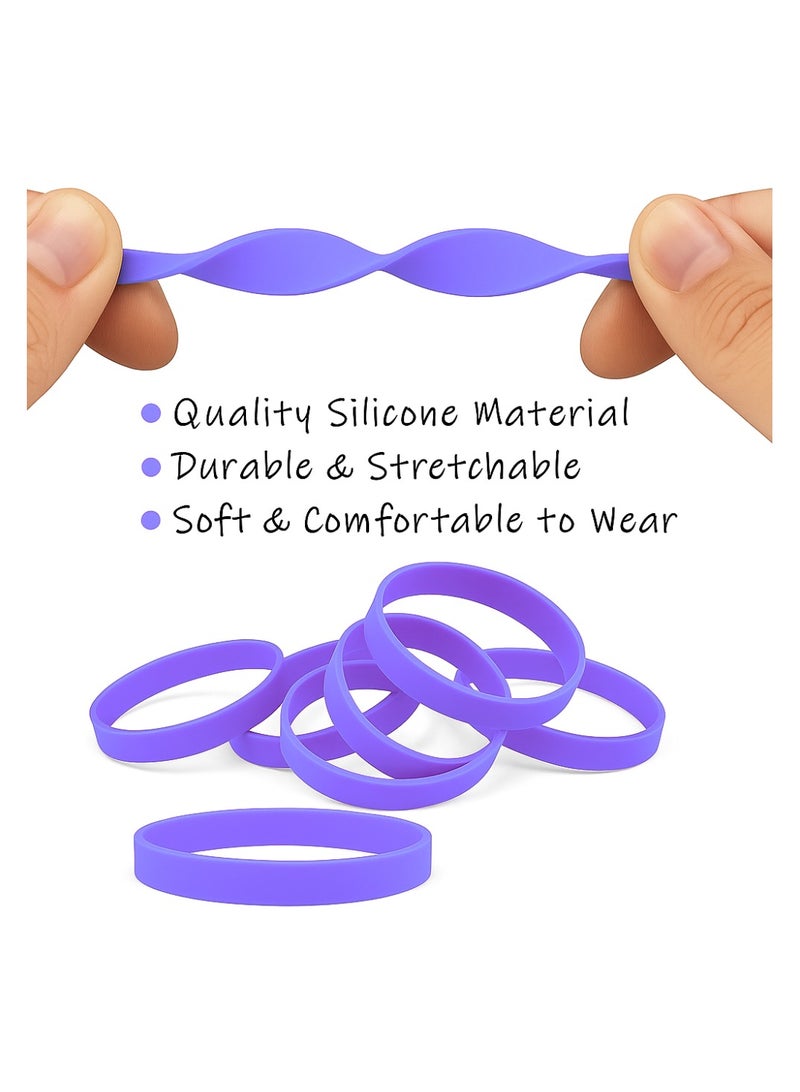 برينت شوب فور مي أساور مطاطية ملونة للحفلات والمناسبات وحفلات جمع التبرعات - مثالية للرياضة وحفلات أعياد الميلاد وبناء الفريق وحملات التوعية ومفضلات الحفلات - Image 2