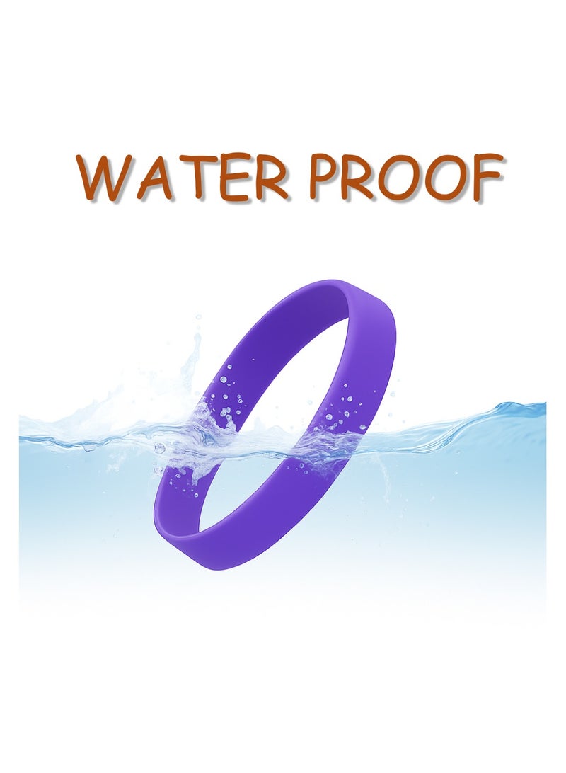 برينت شوب فور مي أساور مطاطية ملونة للحفلات والمناسبات وحفلات جمع التبرعات - مثالية للرياضة وحفلات أعياد الميلاد وبناء الفريق وحملات التوعية ومفضلات الحفلات - Image 3