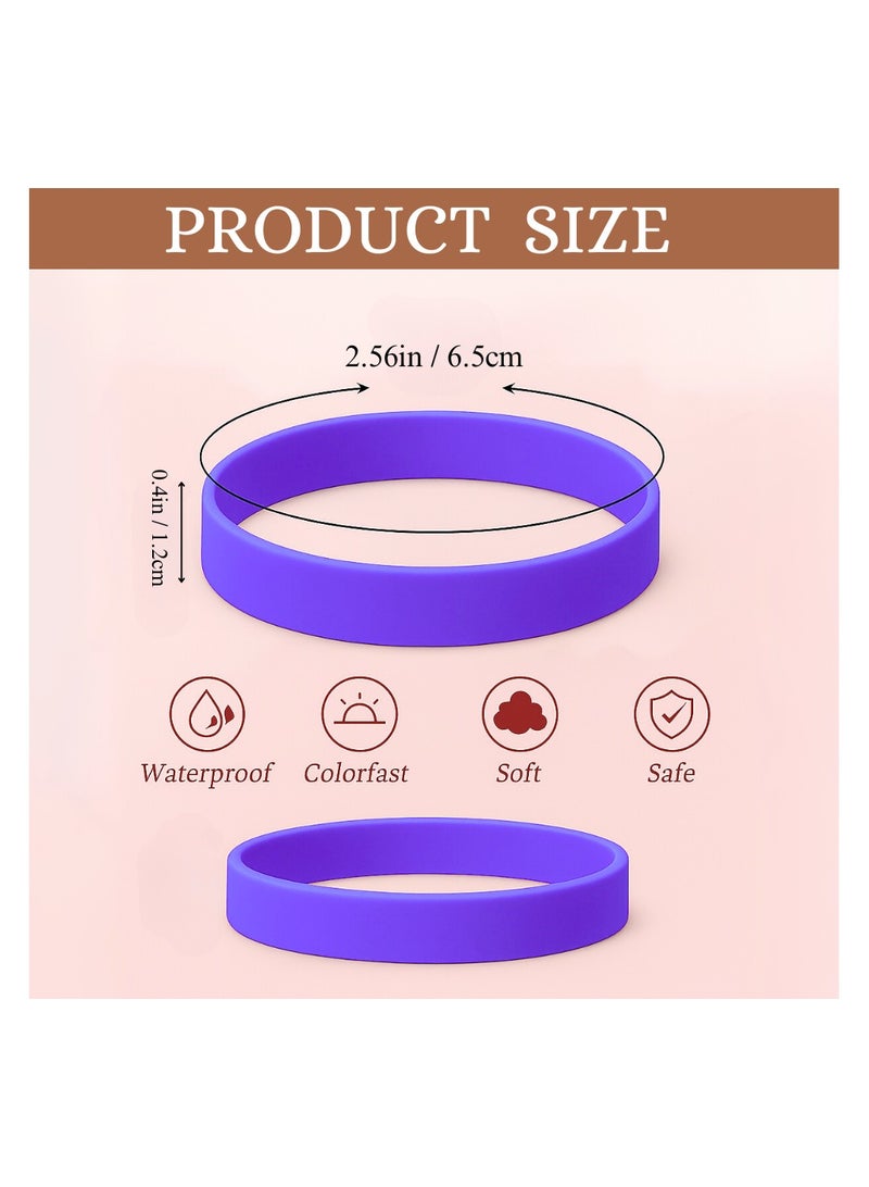 برينت شوب فور مي أساور مطاطية ملونة للحفلات والمناسبات وحفلات جمع التبرعات - مثالية للرياضة وحفلات أعياد الميلاد وبناء الفريق وحملات التوعية ومفضلات الحفلات - Image 4