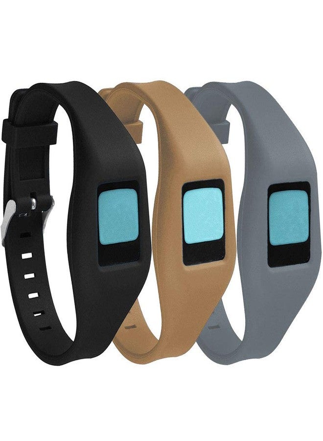 QGHXO سوار QGHXO بإبزيم لساعة Fitbit Zip، سوار سيليكون بديل مع مشبك ساعة مطلي بالكروم وإبزيم تثبيت لساعة Fitbit Zip - Image 1