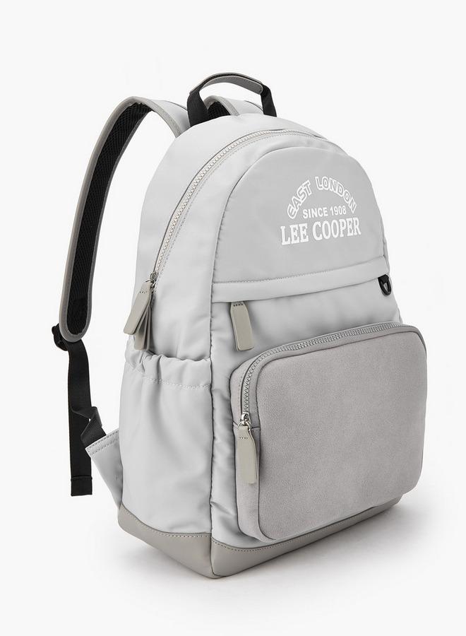 Lee Cooper Logo Print Backpack With Adjustable Straps - Image 3