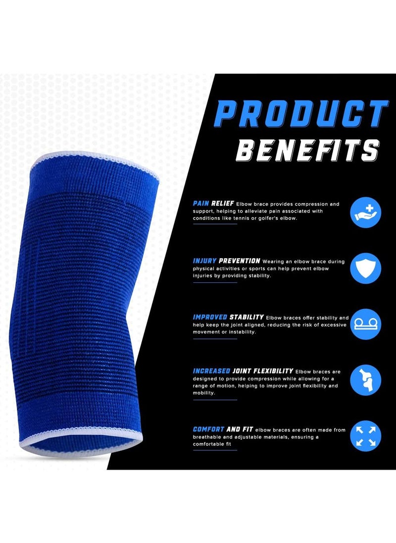 Sweet seven Compression Elbow Support Brace Set (2-Pack) - Tennis Elbow Relief, Anti-Slip, Breathable, Comfortable for Men & Women - Ideal for Golfers, Weightlifting, Joint Pain  - Image 5