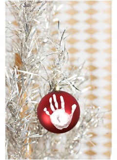 pearhead Pearhead Red Ball Baby Handprint Christmas Ornament, Baby's First Christmas, Baby's Print Bauble Ornament, Gender-Neutral Baby Gift  - Image 4