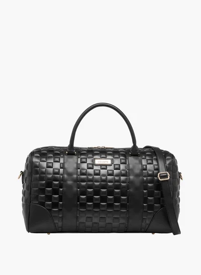 سيليست Textured Duffle Bag with Detachable Strap