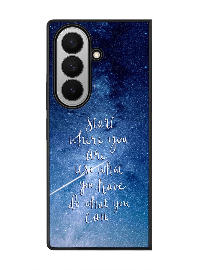 Stylizedd For Samsung Galaxy Z Fold7 Case,Slim fit Camera Protection, Shockproof Thin Phone cover  - Start, Use, Do