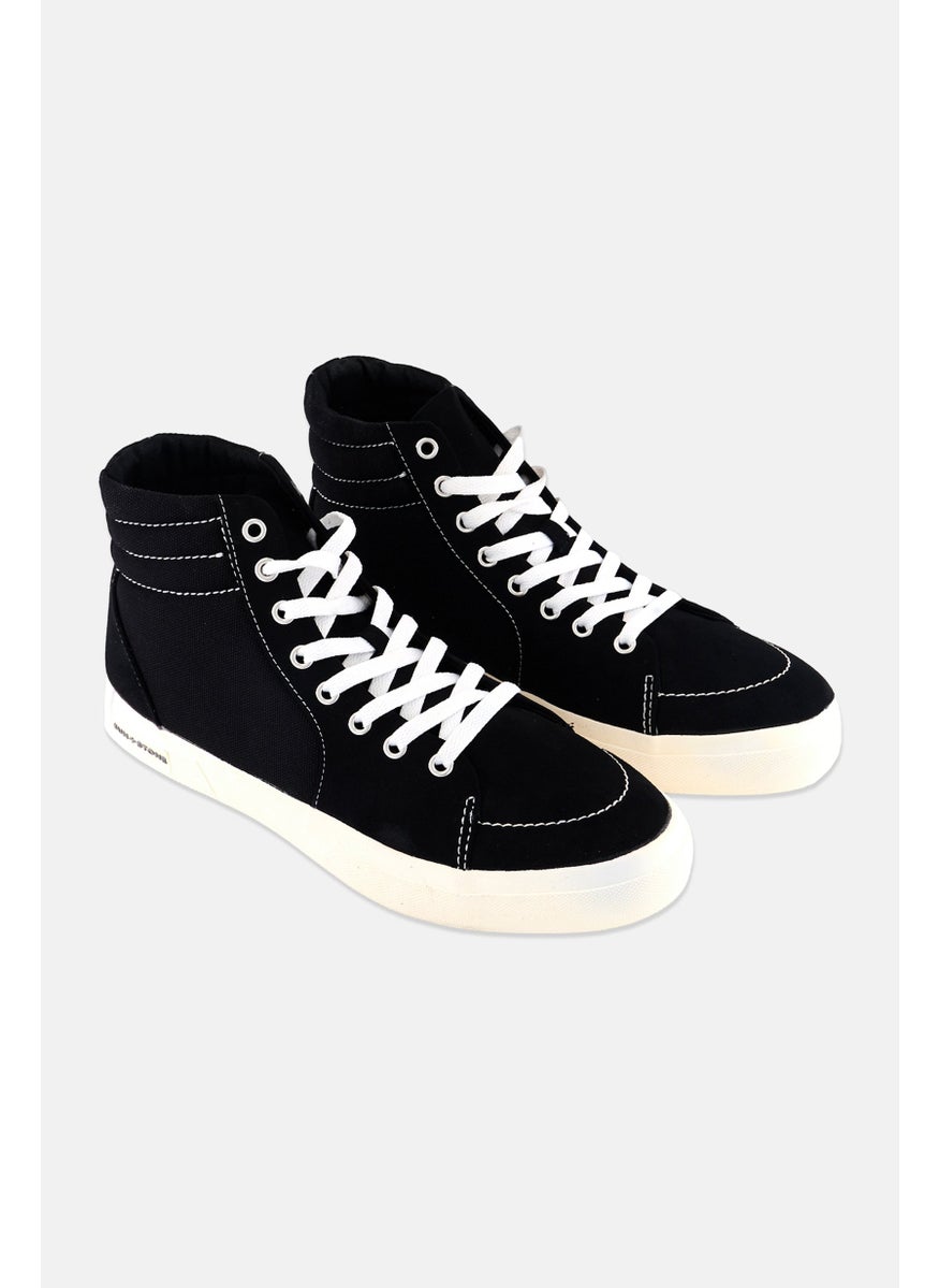 Sun Stone Men Medium Lace Up Sneakers Shoes, White  - Image 1