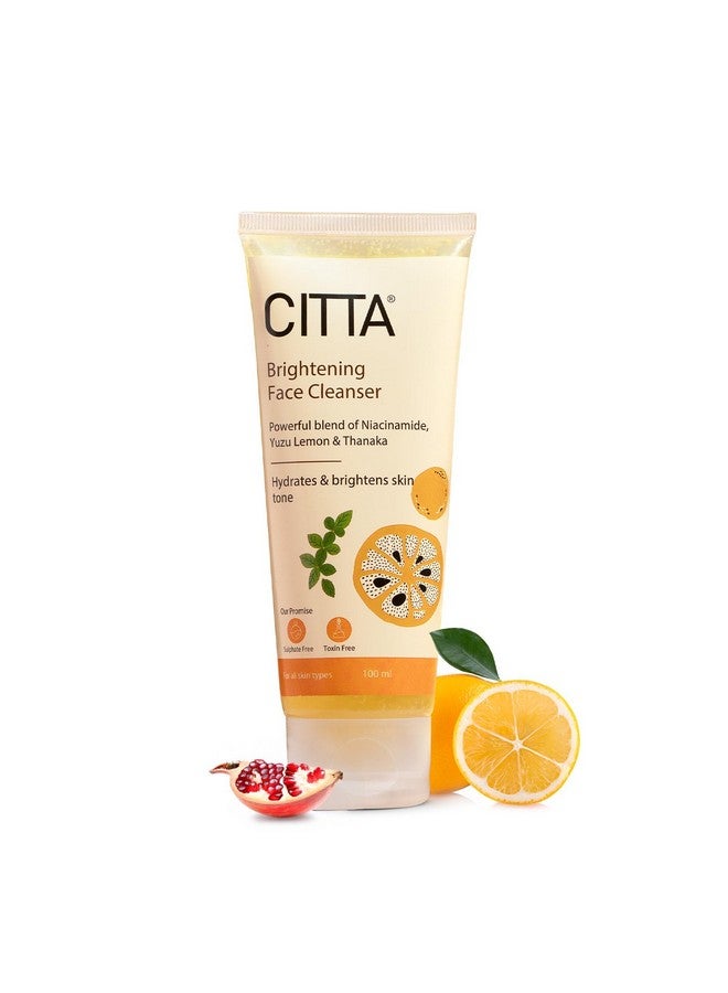 CITTA Brightening Face Cleanser For Men & Women with Yuzu Lemon| Gently Cleanses & Brightens | Non-Drying Formula | For Daily Use For All Skin Types | 100 ml - Image 1