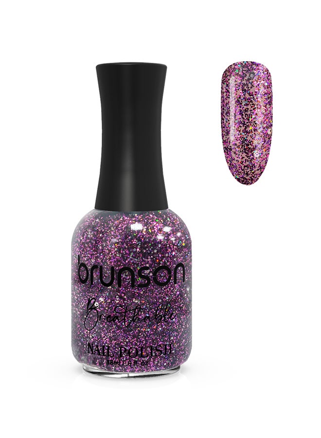 brunson طلاء أظافر قابل للتنفس طلاء أظافر حلال صديق للوضوء سريع الجفاف نباتي طويل الأمد وسهل التقشير 18 مل BH365