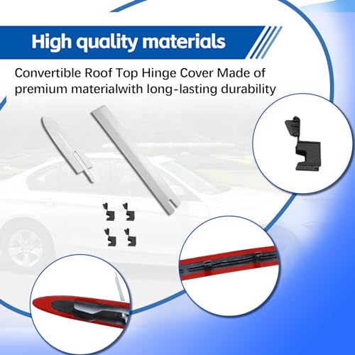 HEWEIXH Convertible Roof Top Hinge Cover Clips 54377184038 54377184048 54377187747 Compatible with BMW E93 335i M3 M4 F83 328i 335i 428i 430i 435i 440i (Right Side) - Image 4