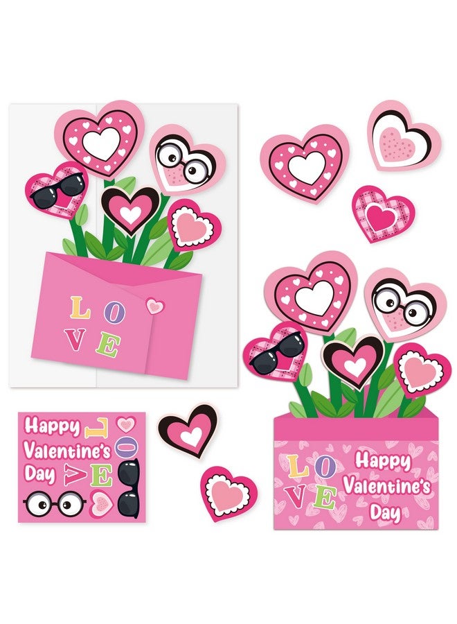 CY2SIDE 28PCS Mother’s Day Pink Flower Pot with Envelop and Stickers, DIY Mother’s Day Gifts Paper Craft for Kids, 3D Flower Pot Handmade Greeting Card Set for Kids School Home Project, Gifts for Mom - Image 1