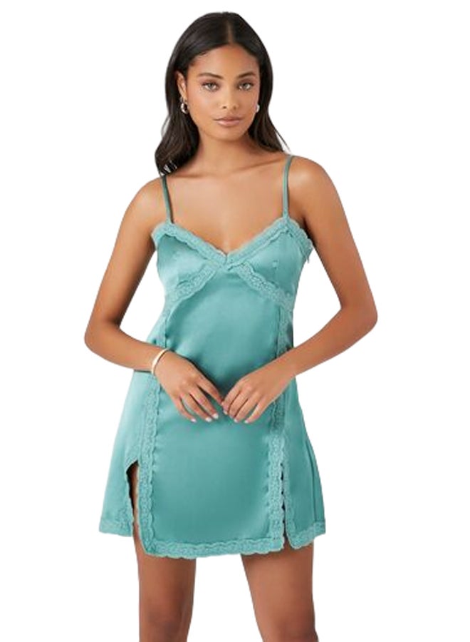 FOREVER 21 Satin V-neckline Cami Dress - Image 1