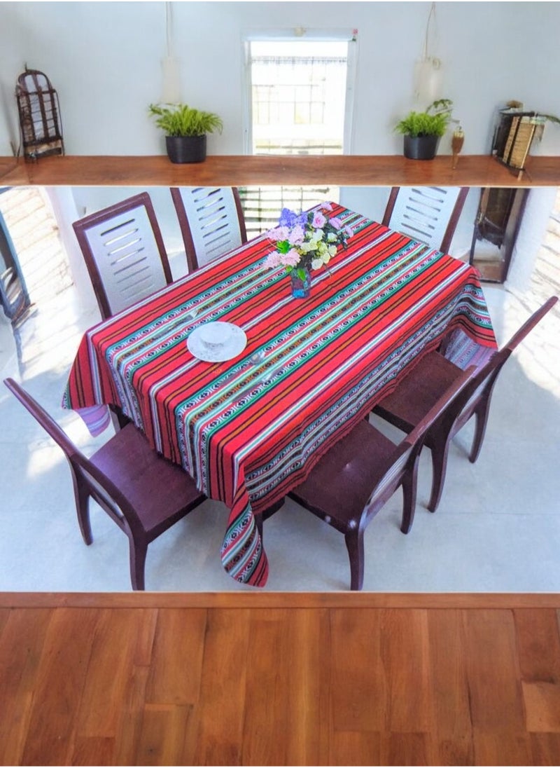 Toy Box Ramadan Design Waterproof Dining Table Cloth 100x100 cm  - Image 3