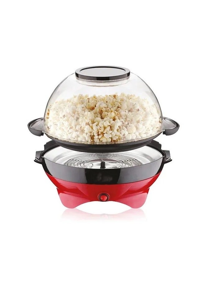 POPCORN MAKER 5.7 Liter LARGE CAPACITY Can make more than 20 cups in 5 Minutes Roast Coffee beans 5-7 Minutes Preparation Powerful 800 Watts TOUCHING YOUR LIFE EVERYDAY  - Image 1