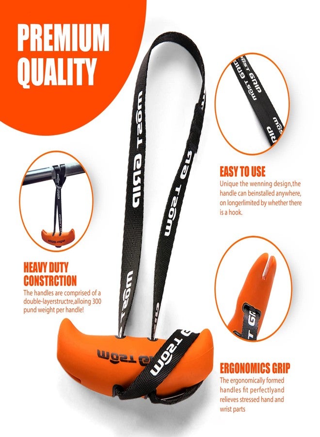 MOST GRIP Neutral Grip Pull Up Handles for Home Gym Workout, Ergonomic Pull Up Grips with Non-Slip for Pull Up Bar and T-bar Row - Image 3