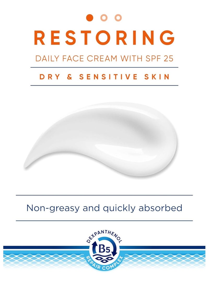 Bepanthen - Bepanthen Derma Restoring Daily Face Cream with SPF25 50ml Pump bottle - Image 1