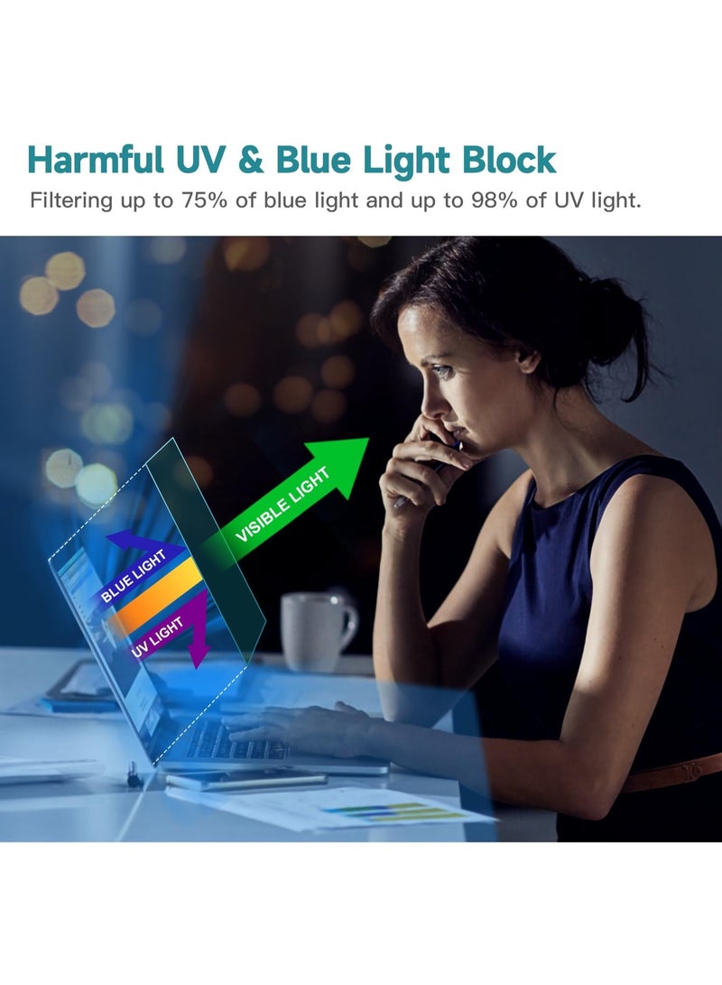 13.3 Inch Anti Blue Light Screen Protector, Reduce Eye Strain Matte Anti Glare Computer Screen Cover, Blue Light Blocking Screen Protector for HP/Lenovo/Dell/Acer/Asus/Samsung/Envy/Huawei/Honor/Xiaomi/Redmi  13.3’’ with 16:9 Aspect Ratio - Image 3