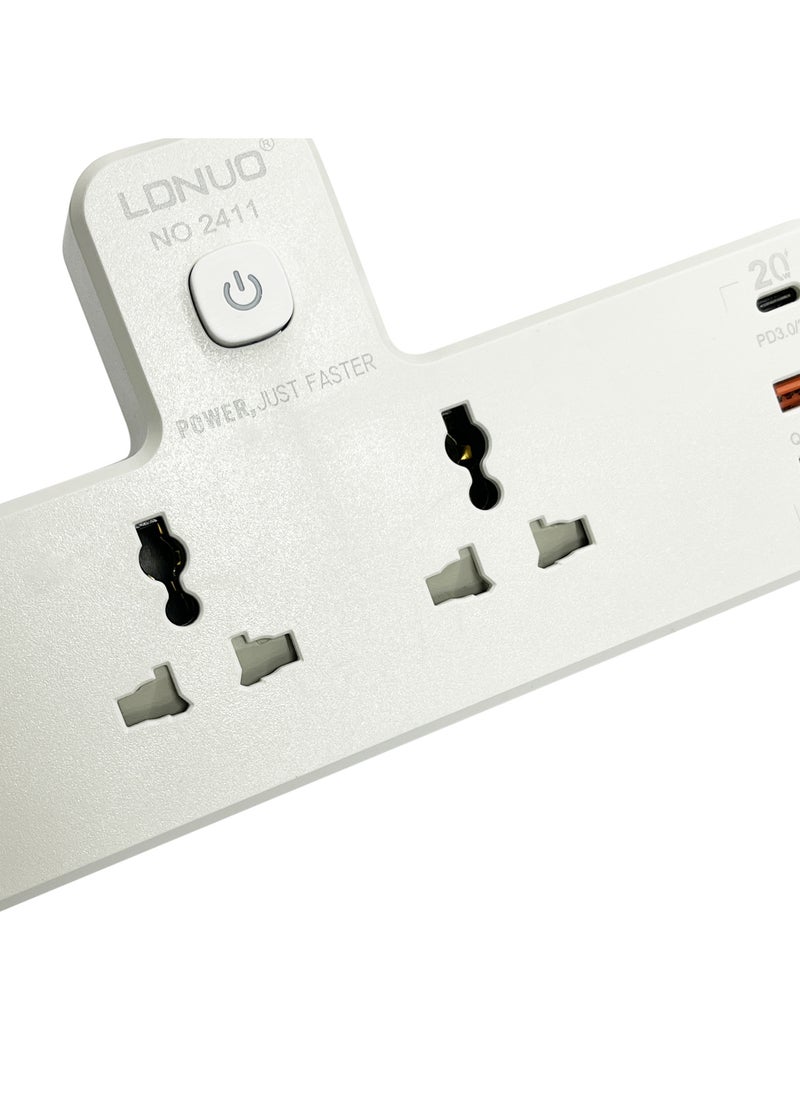 Generic - Universal Socket Multi Hole Wireless Converter British Plugs - Image 1
