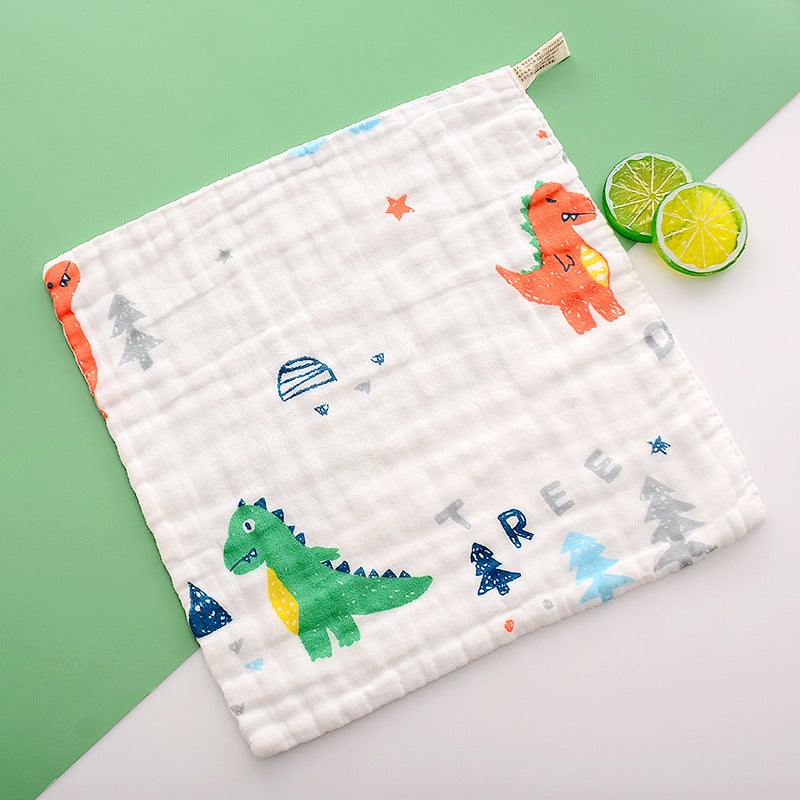Baby Wash Towel Super Soft Pure Cotton Children'S Towel High Density Spit Towel Rectangular Newborn Baby Gauze Square Towel - Image 1