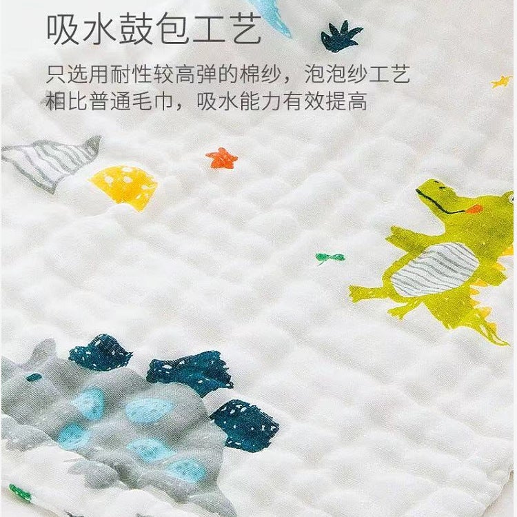 Baby Wash Towel Super Soft Pure Cotton Children'S Towel High Density Spit Towel Rectangular Newborn Baby Gauze Square Towel - Image 3