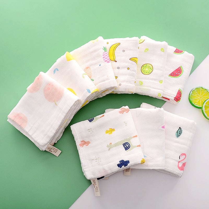 Baby Wash Towel Super Soft Pure Cotton Children'S Towel High Density Spit Towel Rectangular Newborn Baby Gauze Square Towel - Image 4