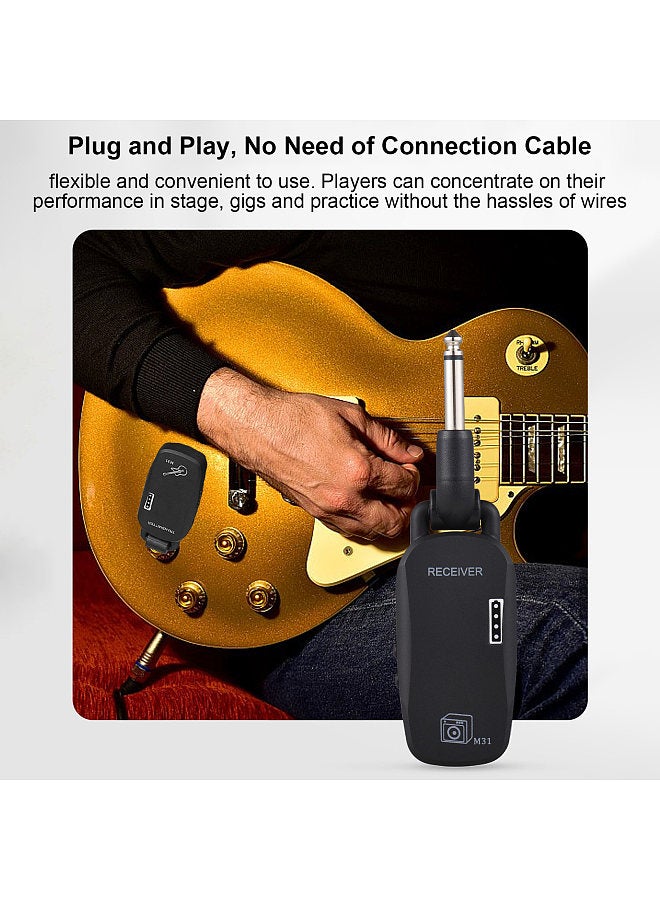 2.4G Wireless System Professional Wireless Guitar Bass Transmitter Receiver System Rechargeable Portable Audio TX & RX - Image 5