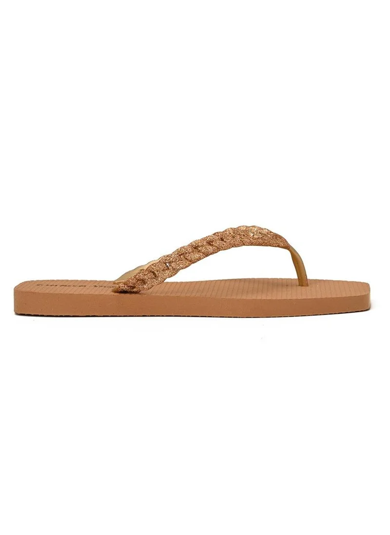 Carmen Steffens  Golden Strap Flip-Flops for Women | Best Price UAE