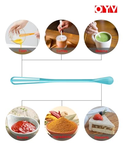 OYV Scandinavian Modern Colors Mini Whisk Set, 8.5 in Mini Whisks for Cooking, 3 Pieces Small Wisk For Whisking, Beating, Blending Ingredients, Mixing Sauces, BPA Free Tiny Whisk - Image 4