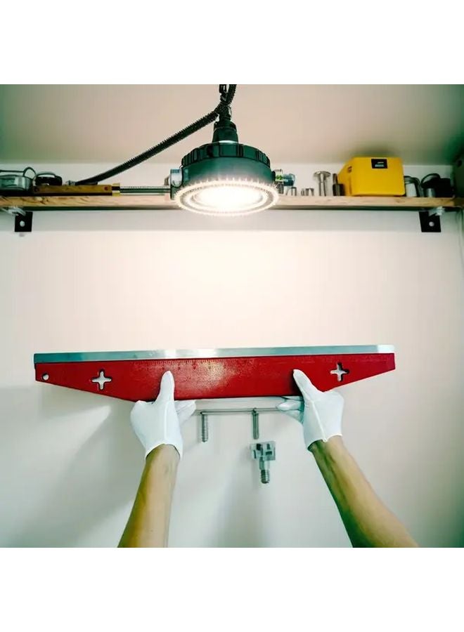 61mm Heavy Duty Wallpaper Cutter Tool Red Plastic Metal Scraper with Mounting Holes - Image 2