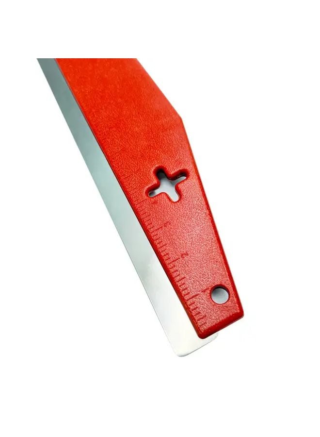 61mm Heavy Duty Wallpaper Cutter Tool Red Plastic Metal Scraper with Mounting Holes - Image 5
