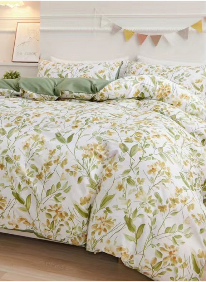 LUNA Home King size 6 piece bedding set brown floral print super soft quality.  - Image 4