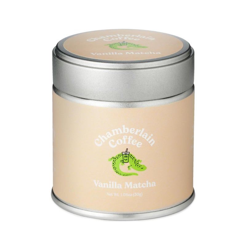 Chamberlain Coffee Vanilla Matcha Green Tea Powder - Madagascar Vanilla + Ceremonial Grade Matcha - Hot or Iced - Organic, Vegan & Gluten-Free Matcha Powder - 1.06 oz - Image 1