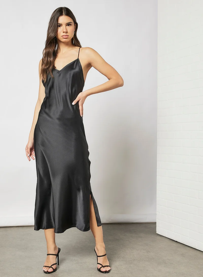 CALVIN KLEIN Pure Silk Maxi Slip Dress