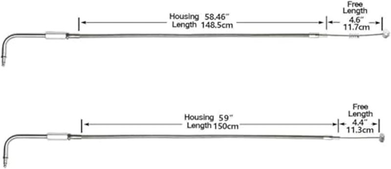 Vuzmode 150cm Throttle Cable for Harley Motorcycles - Image 5