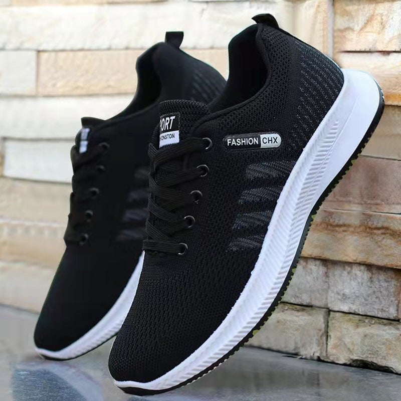 Men'S Shoes Summer Mesh Breathable Shoes Flying Weaving Shoes Casual Soft Sole Sneaker Men'S Running Shoes Men'S One Piece Hair - Image 3