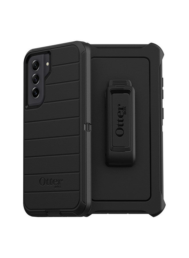 أوتربوكس جراب OtterBox Defender Series لهاتف Samsung Galaxy S21 FE 5G (فقط) - مشبك جراب متضمن - حماية من الميكروبات - عبوة غير مخصصة للبيع بالتجزئة - أسود  - Image 1