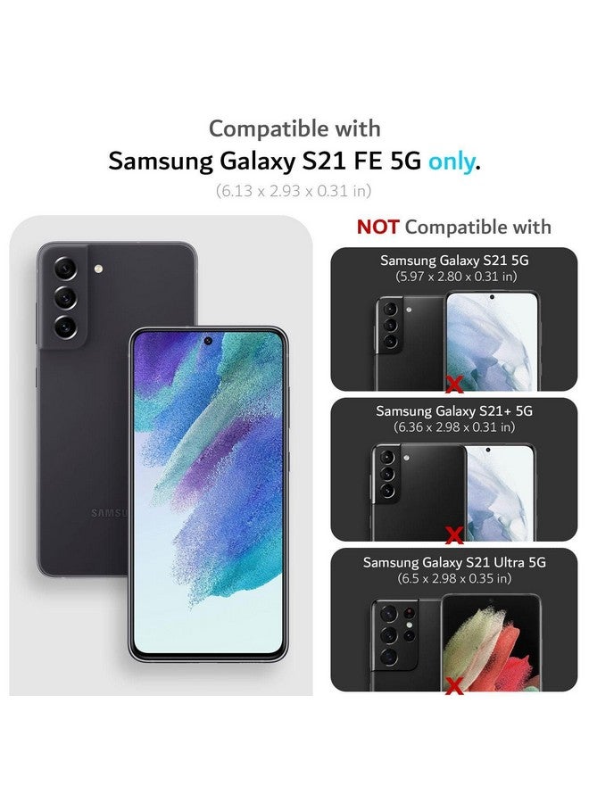 أوتربوكس جراب OtterBox Defender Series لهاتف Samsung Galaxy S21 FE 5G (فقط) - مشبك جراب متضمن - حماية من الميكروبات - عبوة غير مخصصة للبيع بالتجزئة - أسود  - Image 2