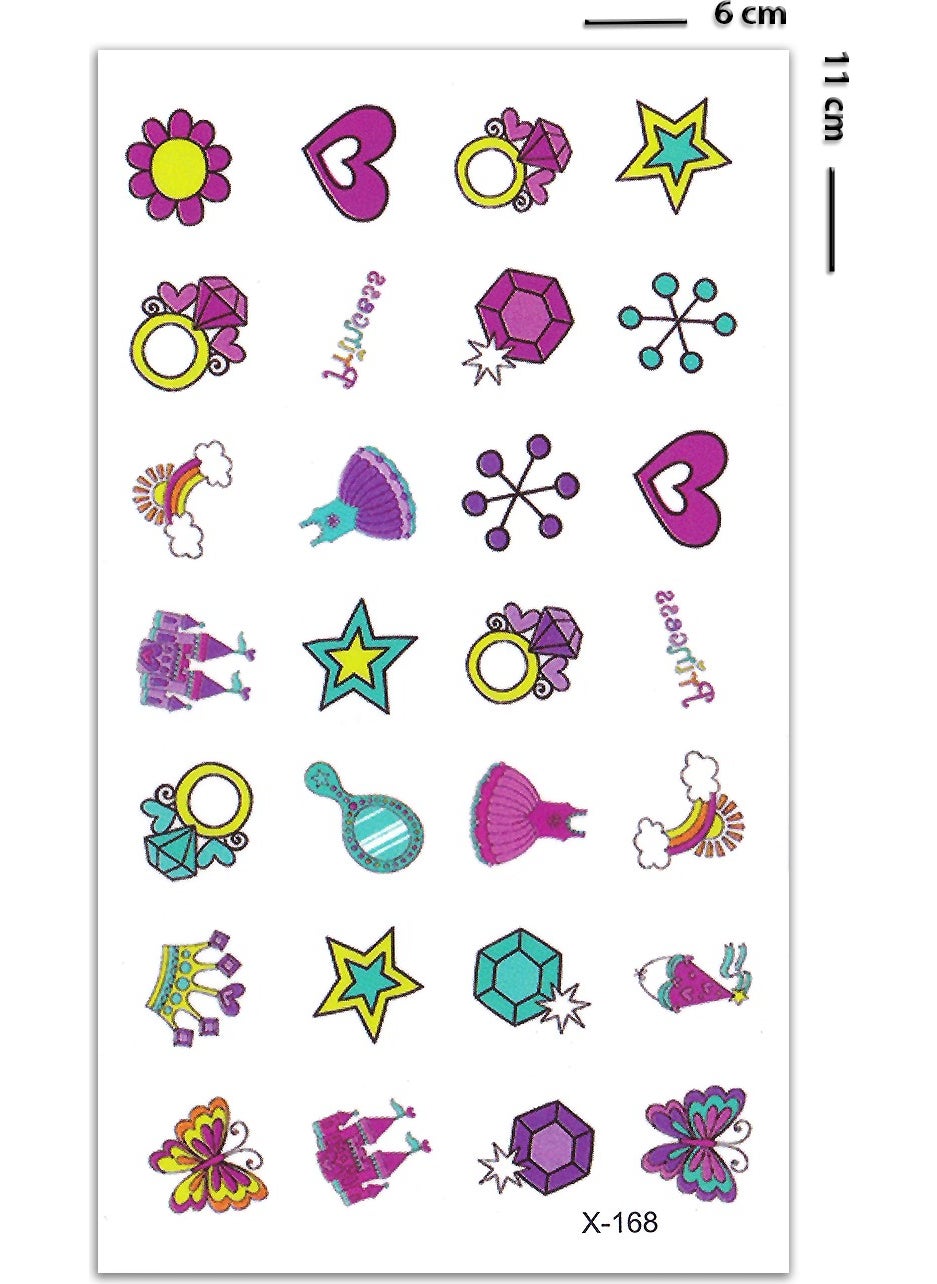BP Tattoo - Special Colorful Princess Tattoo for Petite Fingers - Image 1
