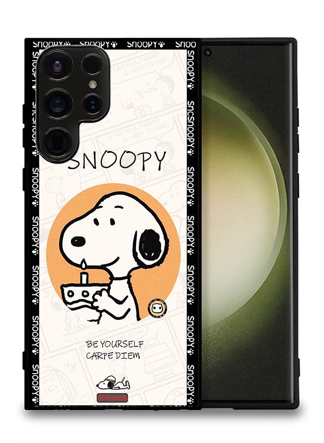 Tolwak Samsung Galaxy S23 Ultra 5G Protective Case Cover Snoopy Be Yourself - Image 2