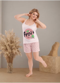 Summer pajama set - pajamas for women - 2-piece set of cat top and shorts - patterned with different designs and specially designed to provide comfort and refreshment during sleep
