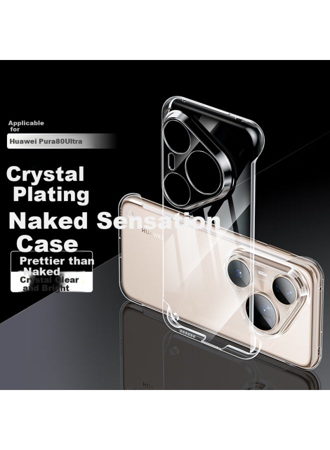 Stryfer Huawei Pura80ultra Phone Case Huawei P80u Protective Cover 80ultra Ultra-thin Frameless Wind Simple Naked Male And Female Hard Shell - Crystal Clear - Image 1