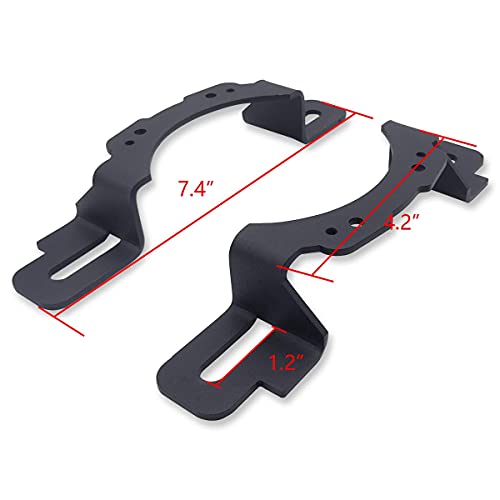 Wsays XJMOTO 4 inch LED Fog Light Front Bumper Mounting Brackets Compatible with Wrangler Hard Rock Rubicon X,10th Anniversary Editions,75th Anniversary Edition 2013-2018, Fit Wrangler JL 2018-2024 - Image 5