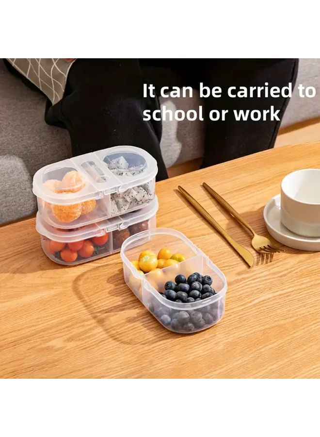 Double Cover Airtight Stackable Food Storage Container With Flip Top Lid - Image 5
