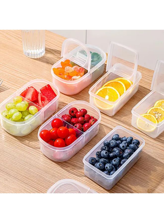 Double Cover Airtight Stackable Food Storage Container With Flip Top Lid - Image 2